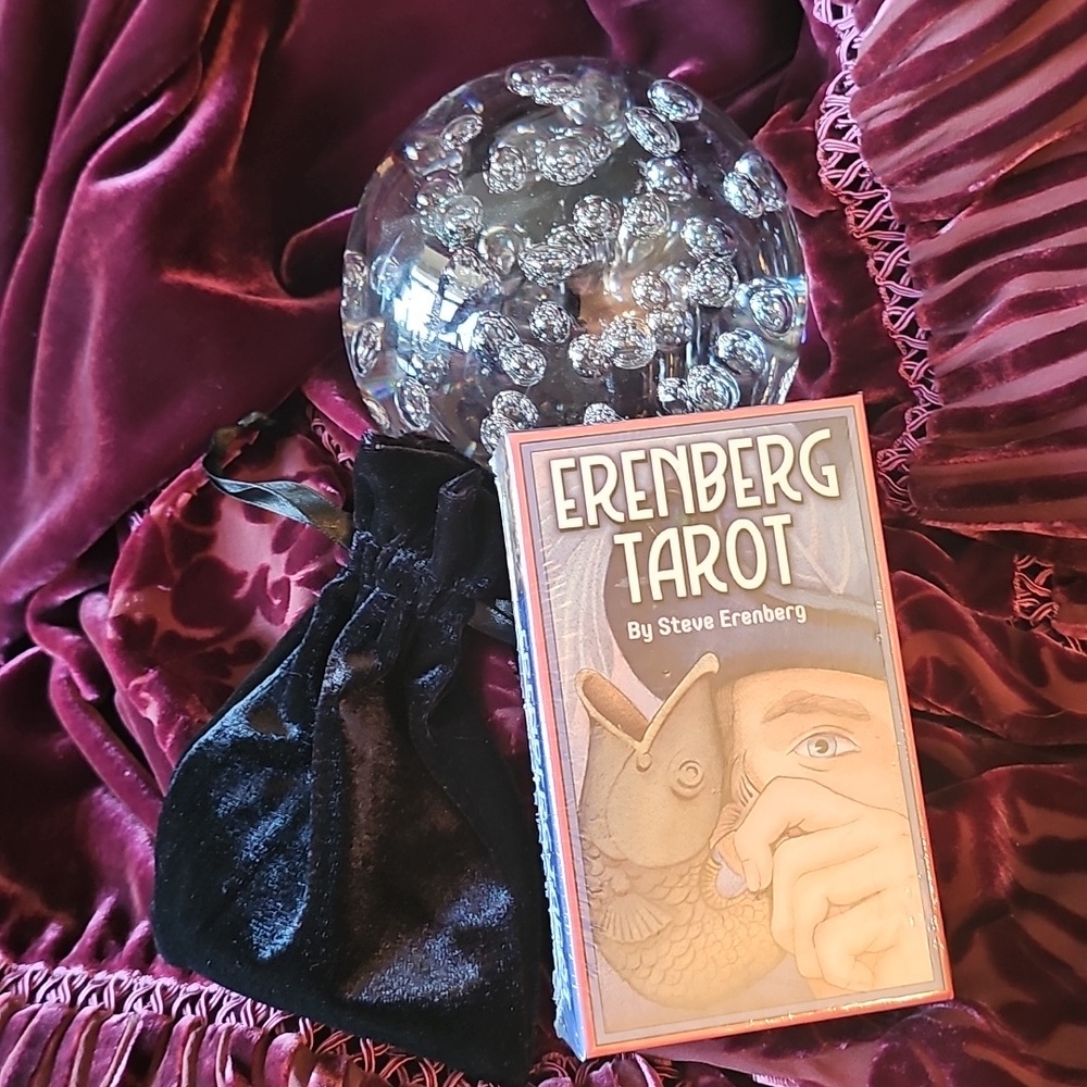 ✨️✨️Erenburg Tarot Deck and Velvet Bag!🔮 78 Card Deck And Book